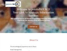 Tablet Screenshot of pointofsource.com